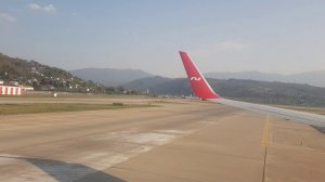 Взлет Боинг 747 из Сочи