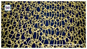 Золотая декоративная сетка из ПВХ / Айлюм Про