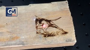 Лазерная гравировка на дереве маркиратором G-MARK 1000 с UV (УФ, ультрафиолетовым)