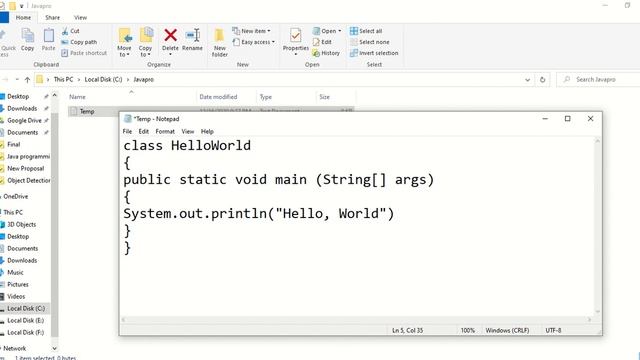 Java Hello World смотреть онлайн