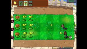 Растения против зомби 1 - уровни 1-1 - 1-5