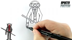 Как нарисовать КРАСНЫЙ СПИКЕРМЕН с копьём