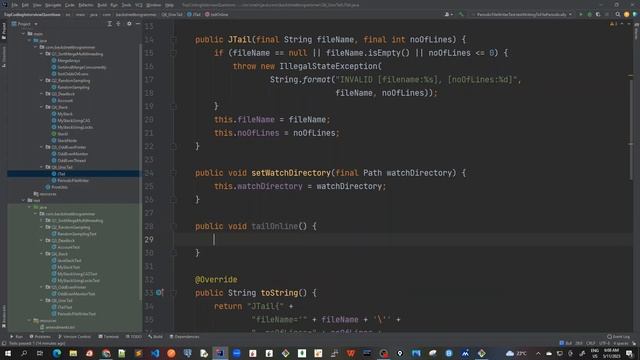 37 - Implement UNIX tail command in Java - SOLUTION - Code Demo 5 смотреть онлайн