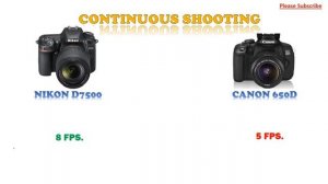 Nikon D7500 vs Canon 650D (Rebel T4i) | Nikon D7500 | Canon Rebel T4i |