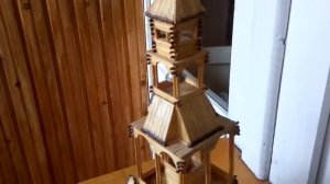 Как сделать из спичек дом церковь храм своими руками