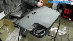 Шумоизоляция дверей VW Polo седан