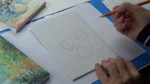 Как нарисовать Цветок КОЛОКОЛЬЧИК Mастер-класс