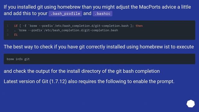 How to get git-completion.bash to work on Mac OS X? смотреть онлайн