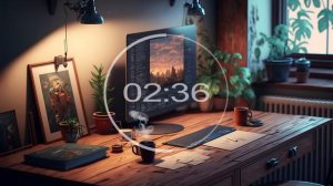 25/5 Pomodoro Timer ★︎ Cozy Room with Lofi Music for Relaxing, Studying and Working ★︎ 4 x 25 min