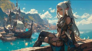 Celtic music - 056 - Relaxing Medieval Music–Elf in the harbor, peaceful ambience. Celtic Music. - A