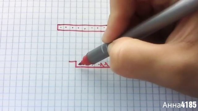 Как нарисовать Арбуз по клеточкам/долька арбуза/рисунки в клетку легко смотреть онлайн