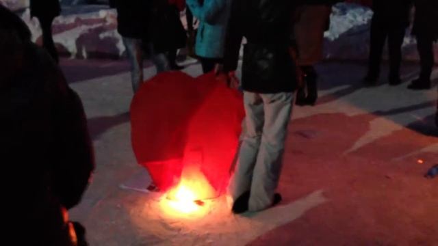 Небесные фонарики ТЦ Башкортостан (Уфа 2013) смотреть онлайн