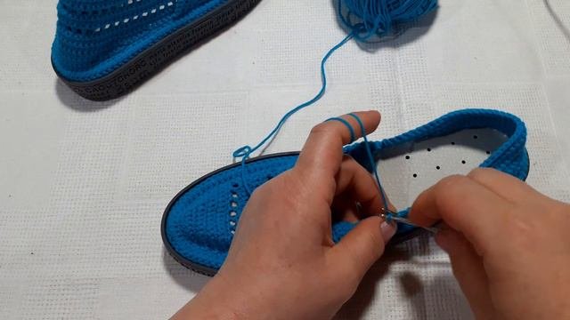мокасины вязаные крючком