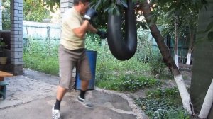 БОКС Вольный бой с водоналивной грушей