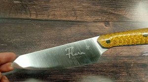 Нож кухонный"Флора" универсал.Сталь D2. ТО Алан Баликоев.