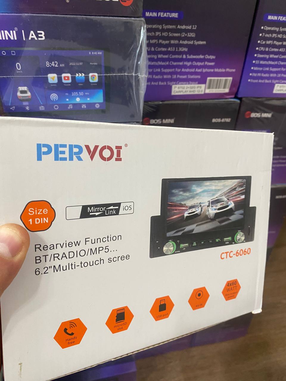 Бюджетная Магнитола 1 din Pervoi CTC 6060 обзор смотреть онлайн