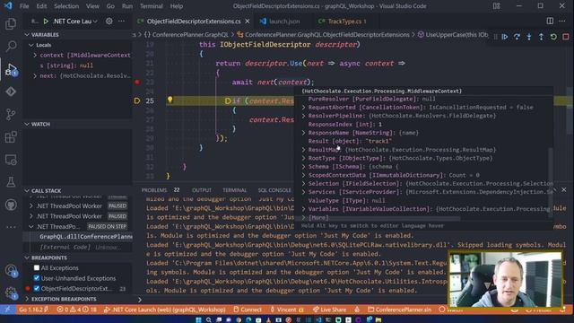 Hot chocolate GraphQL workshop - ep.06 : Middleware смотреть онлайн