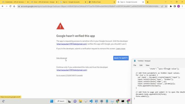 Javascript OAuth2 Google Login & Logout Example Using Access Token in Browser смотреть онлайн