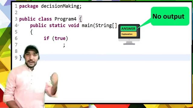 Java MCQ Output Questions : Conditional Statements