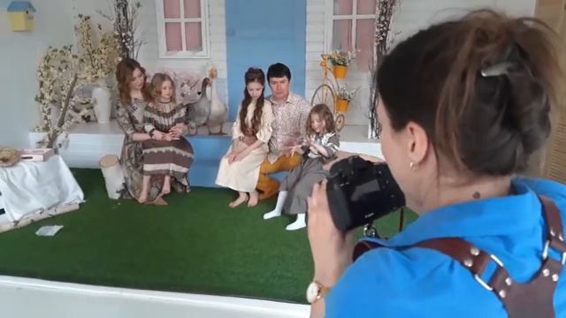 Два веселых гуся на съемке в фотостудии "Шоколад"