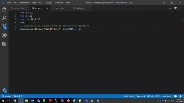 JavaScript Tutorial for Beginners - Part 9 | JavaScript Arithmetic Operators| Learn Web Technologie