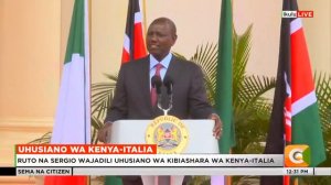 Presidents William Ruto, Sergio Mattarella agree to revive construction of Arror and Kimwarer dams