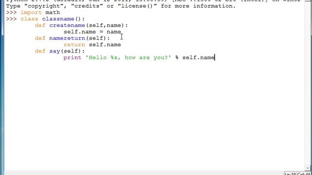 Python Tutorial 12: Python Classes