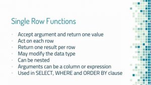 [14] Oracle SQL - Single Row Functions