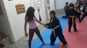 treino hapkido criança