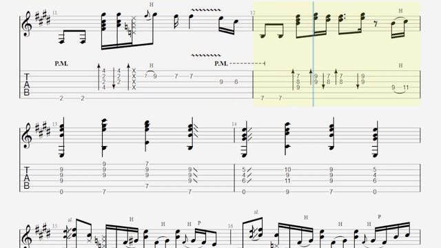 Moving on and Getting Over TAB - electric guitar tabs (PDF + Guitar Pro) смотреть онлайн