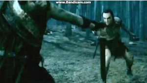 Spartacus Vengeance: Gannicus and Oenomaus vs the egyptian!
