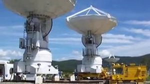 Moving radio telescope