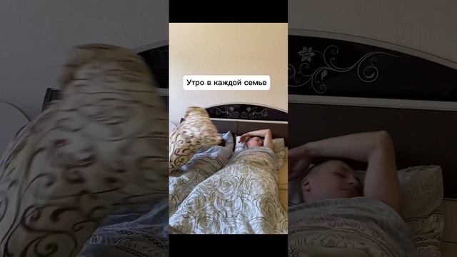 Утро в каждой семье?  #юмор #смешно #ржака #семейныйюмор