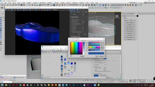 Autodesk 3ds Max. Материал автомобильной краски(Corona)(Car Paint Material Jeff Patton, Corona) RUS