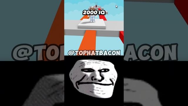 Roblox 2000 IQ Moment! ?? (Troll Face Meme) #shorts #roblox #trollface