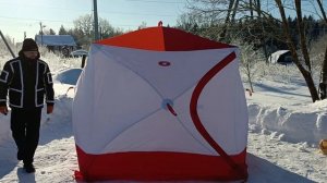Как Совместить Палатку Медведь Куб 4 215-215 и Теплый пол  ПВХ  Куб 2 205-205