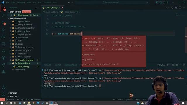 Date time in python