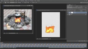 наложение футажа на фото