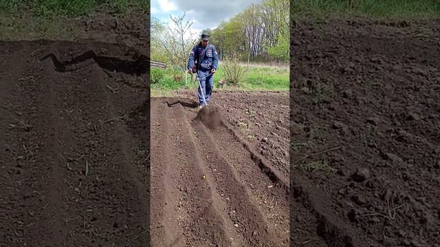 рыхление почвы бензокосой