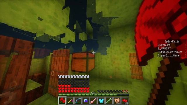 ГОНКА ЛАКИ БЛОКИ - БЕЗУМНОЕ ПРОХОЖДЕНИЕ КАРТЫ В МАЙНКРАФТ - ЛАКИ БИТВА В MINECRAFT 1.9 смотреть онлайн