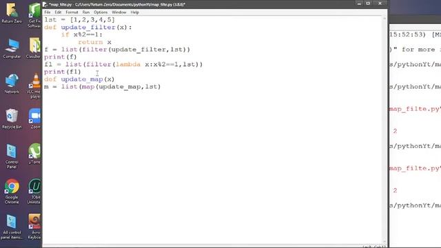 Map, Filter , Reduce in python