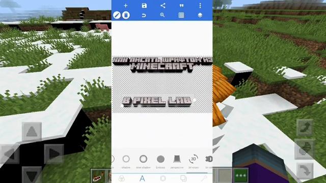 Как писать шрифтом из Minecraft в Pixellab на андроид смотреть онлайн