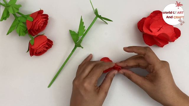Paper Flowers | Very Easy Paper Rose Flower | PAPER ROSE FLOWERS | Paper Craft | Paper Craft Flower смотреть онлайн