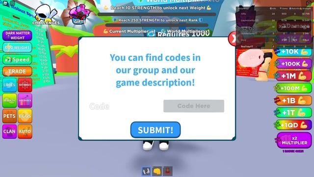 (2022) ALL *NEW* SECRET OP CODES In Roblox Get Strong Simulator Codes! смотреть онлайн