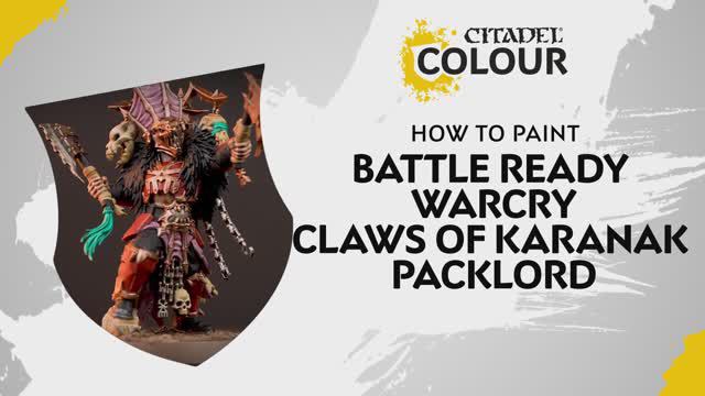 Warhammer 40000 How to Paint - Battle Ready Warcry - Claws of Karanak - Packlord