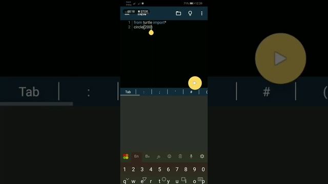 Pydroid 3- Android application-python programing