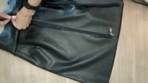 Как шить юбку из кожзама