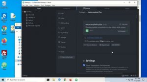 Installing Atom Text Editor on Windows 10 and Configuration