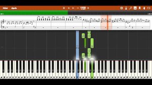 Antonio Vivaldi - Four Seasons Autumn (Piano Tutorial Easy) - Syntehsia