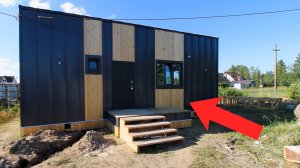 Каркасный барнхаус 6x9.5 м², «На Ладоге» | Одноэтажный дом в стиле барнхаус